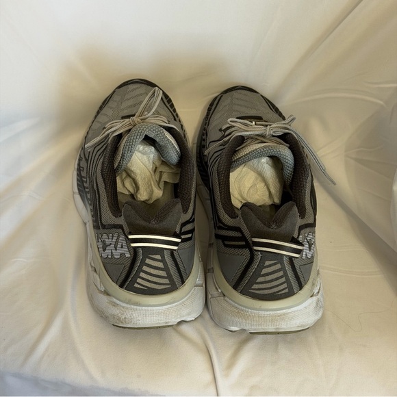 Hoka Clifton 4 Men’s Size 12 Max Cushion Running Shoes Gray - Picture 5 of 10